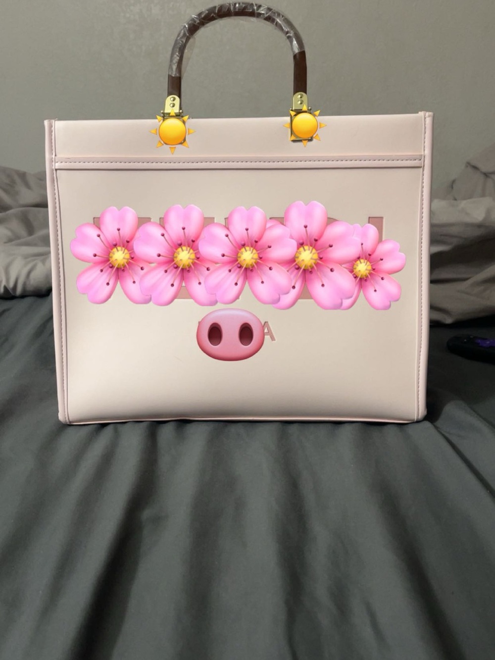 Soft Pink Structured Tote Bag - Women
